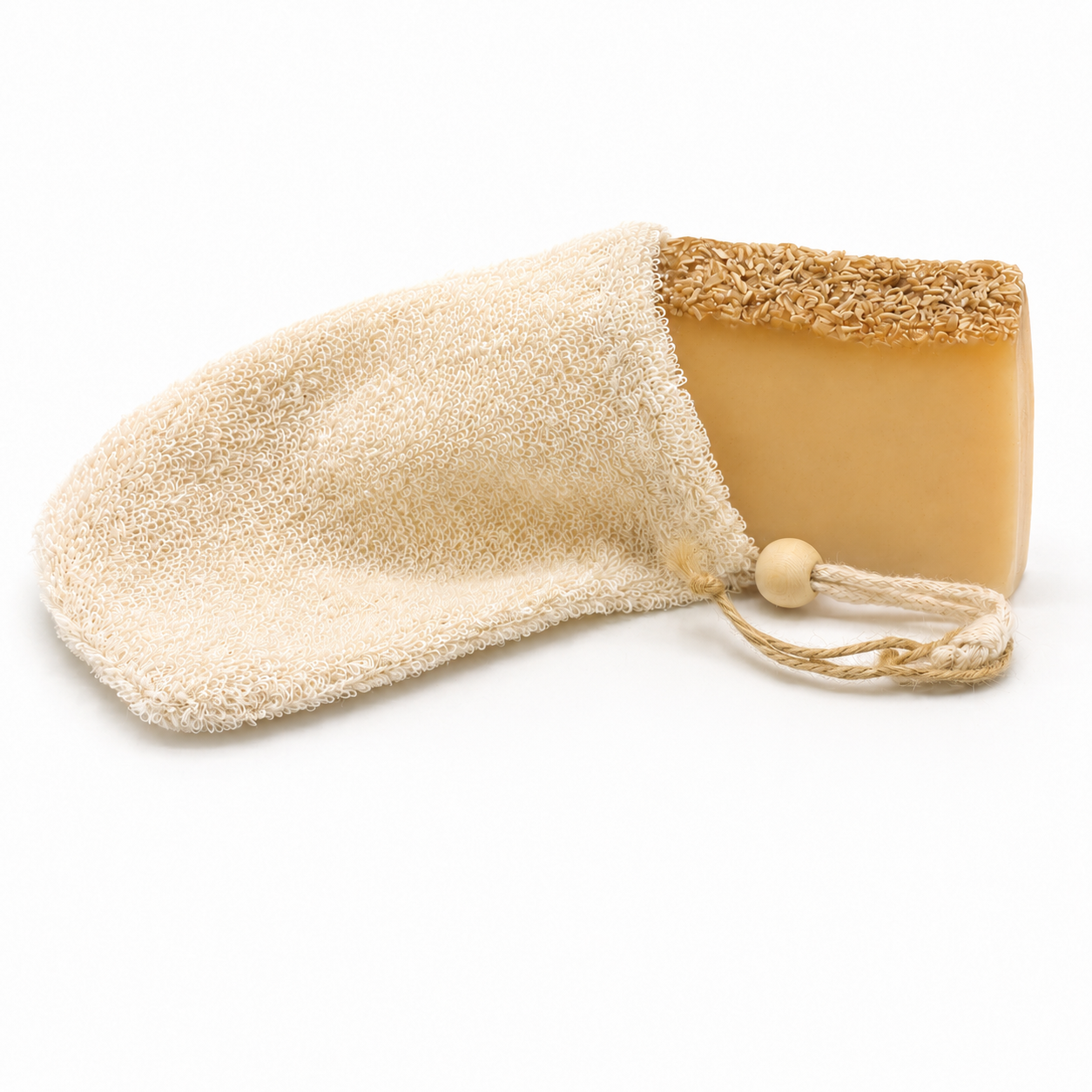 Natural Rami Soap Saver Bag