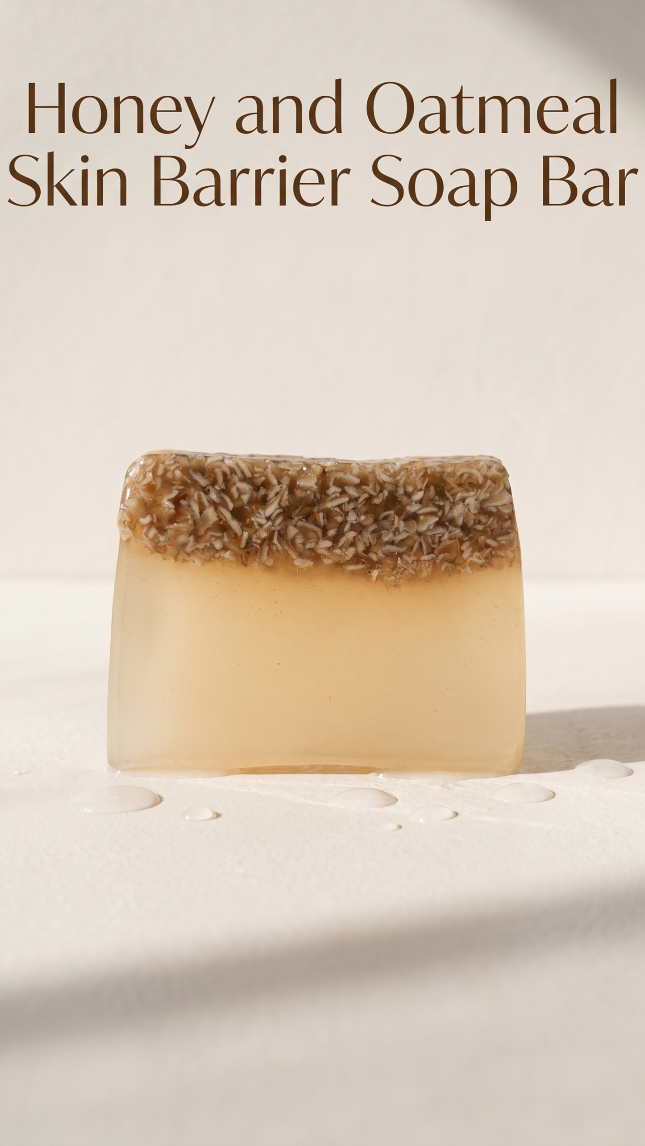 Honey and oatmeal skin-barrier soap bar