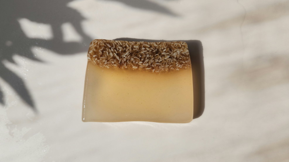 Honey and oatmeal skin-barrier soap bar