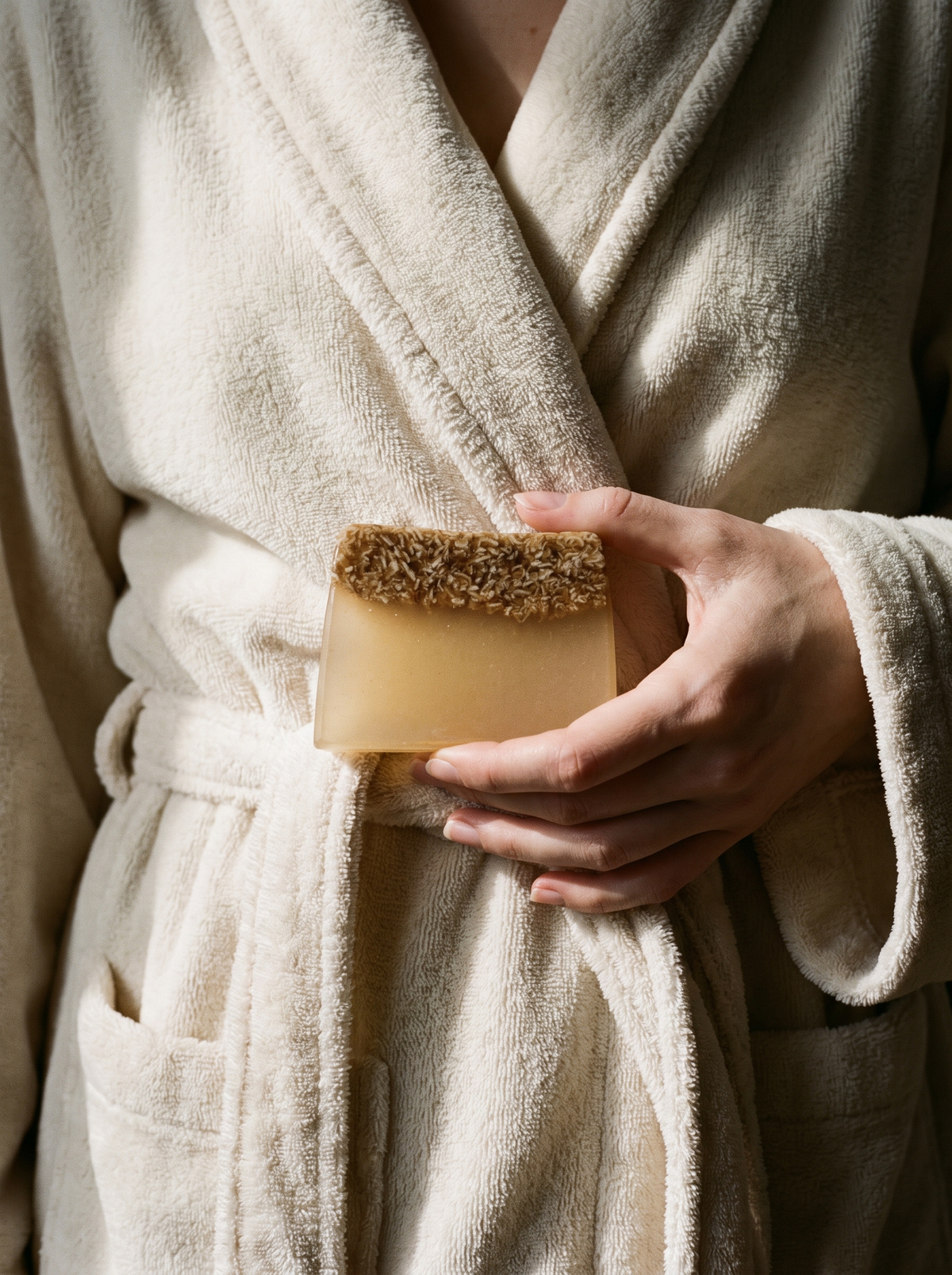 Honey and oatmeal skin-barrier soap bar